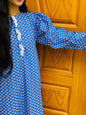 Blue Cambric Floral Suit