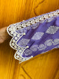 Lavender paste printed suit