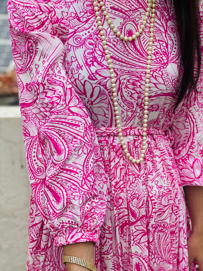 Arabic linen Turkish Frock